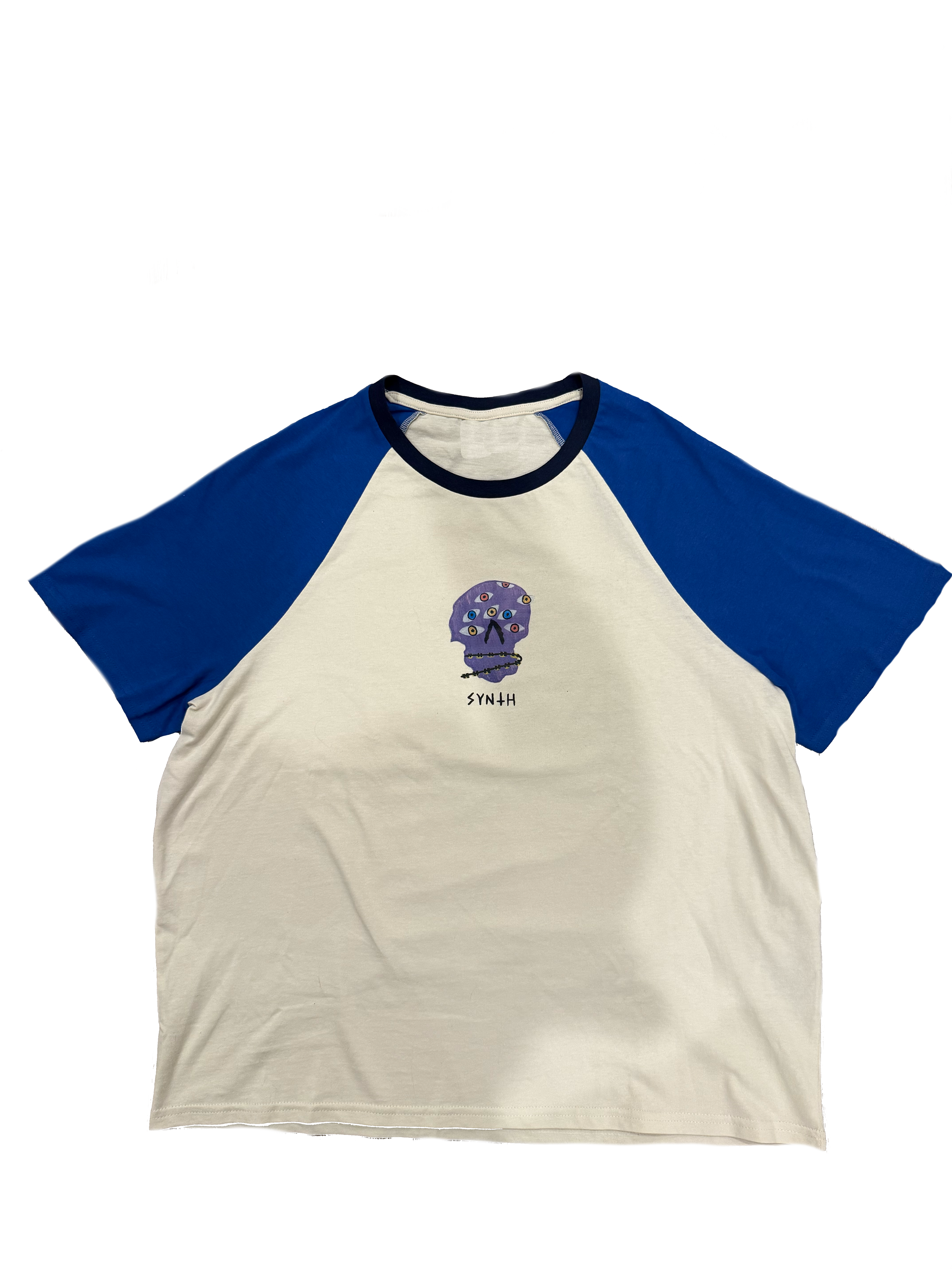BRACEFACE CROPPED-RAGLAN UNISEX T-SHIRT
