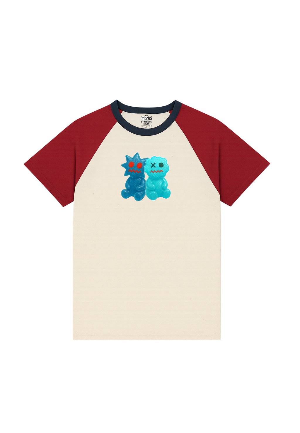 GUMMY CROPPED-RAGLAN UNISEX T-SHIRT