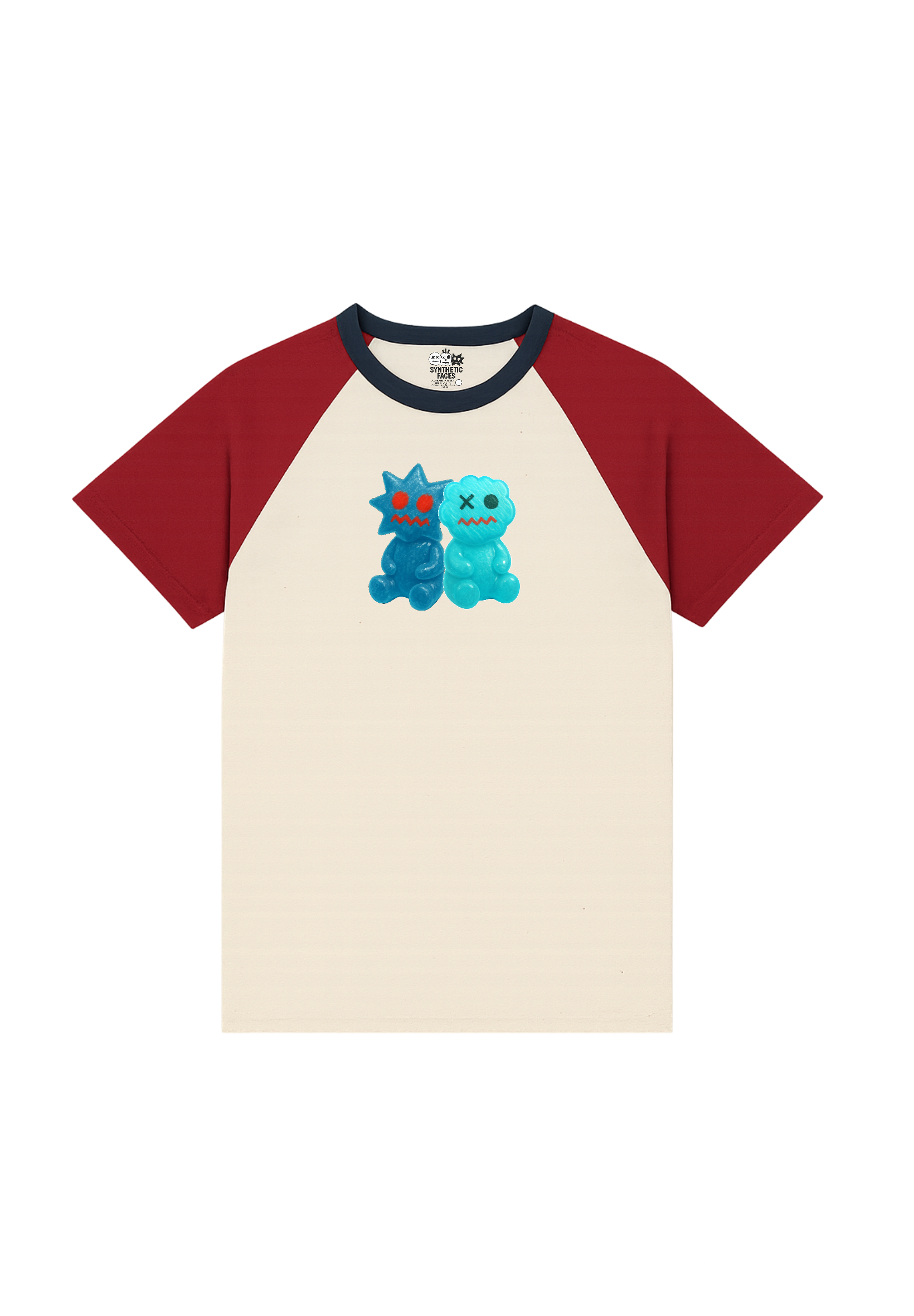 GUMMY CROPPED-RAGLAN UNISEX T-SHIRT