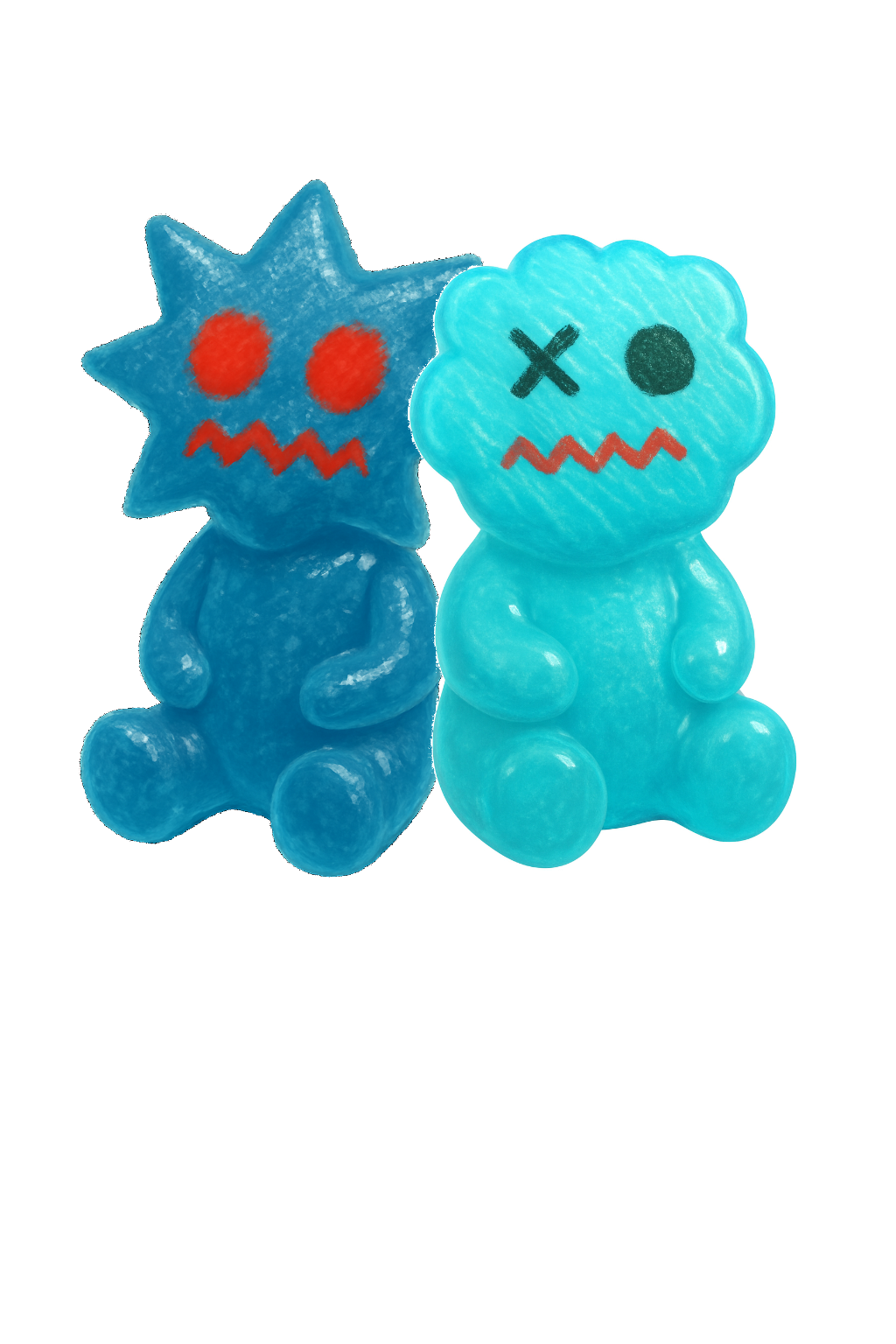 GUMMY CROPPED-RAGLAN UNISEX T-SHIRT