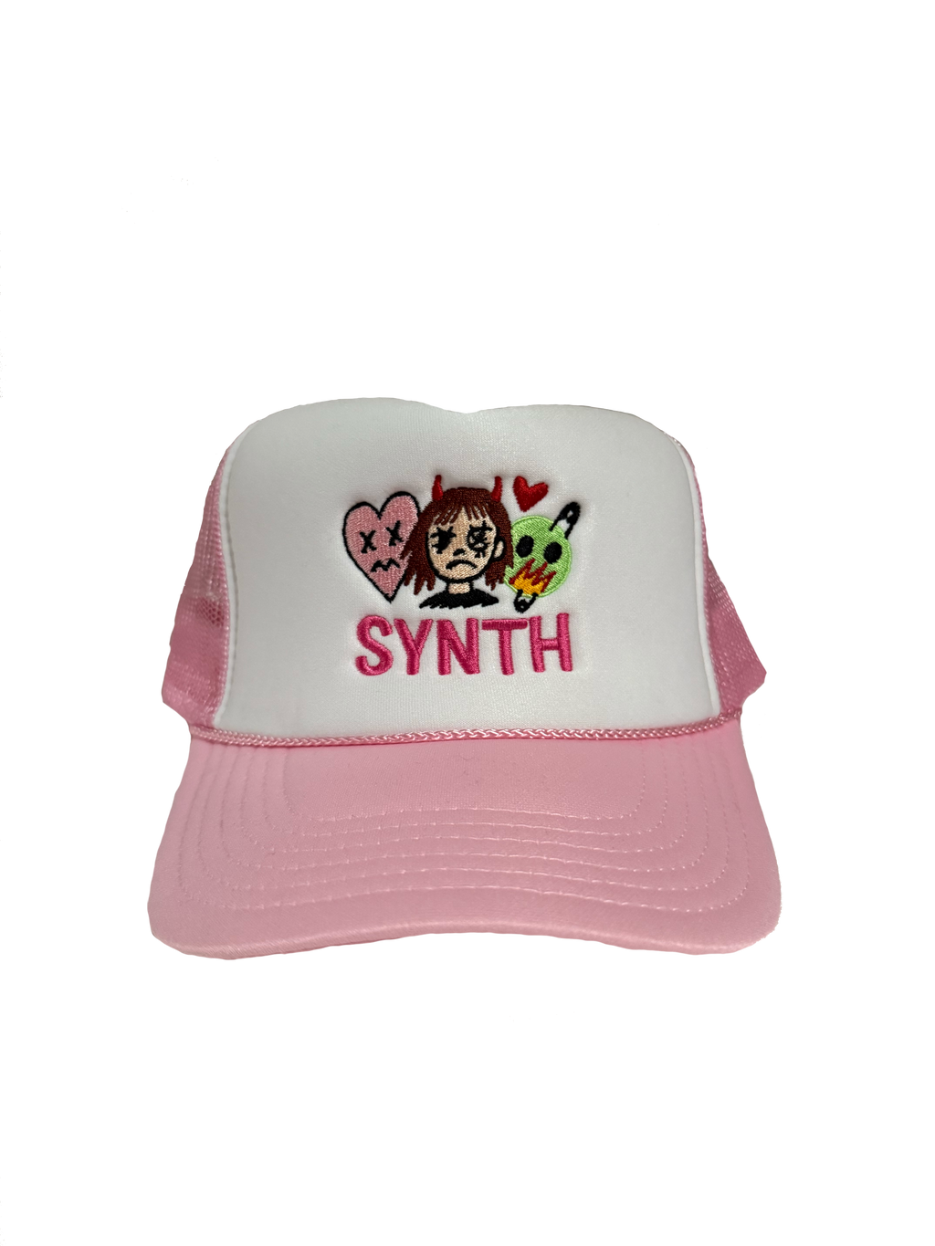SYNTH FACES LOGO TRUCKER HAT